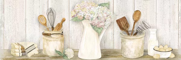 Cooking & Baking: Vintage Kitchen Panel by Tara Reed