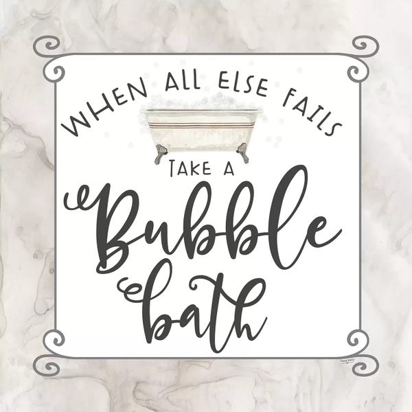 Roaring Brook Art: Bath Humor Bubble Bath by Tara Reed
