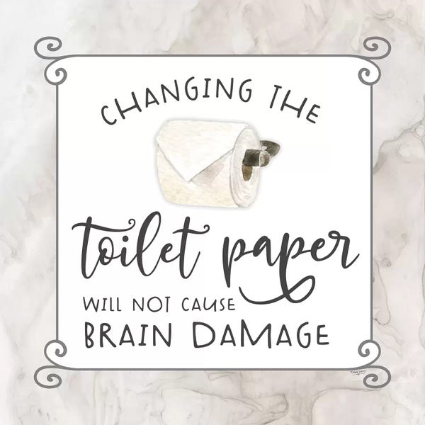 Bathroom Humor: Bath Humor Toilet Paper by Tara Reed