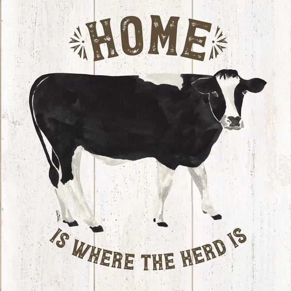 Modern Farmhouse Décor: Farm Life Cow Home Herd by Tara Reed