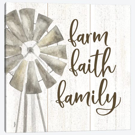 Farm Life III Farm Faith Family Canvas Print #TRE222} by Tara Reed Canvas Wall Art