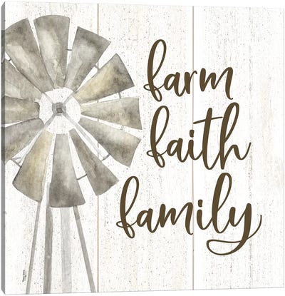 Farm Life III Farm Faith Family Canvas Art Print - Home Art