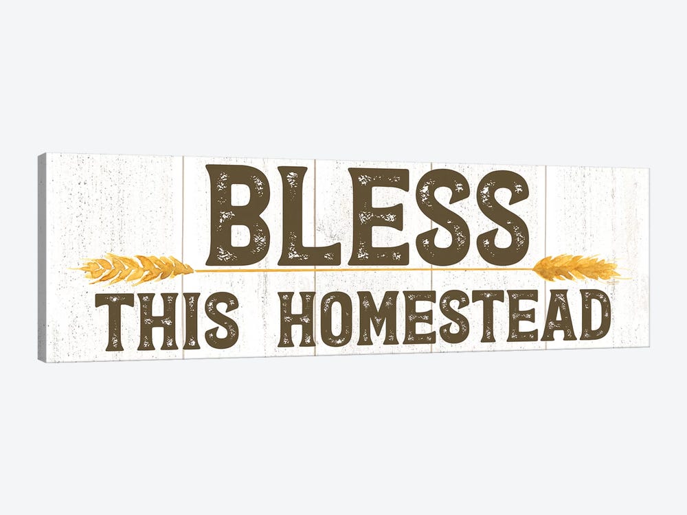 Farm Life Panel Bless this Homestead by Tara Reed 1-piece Canvas Print
