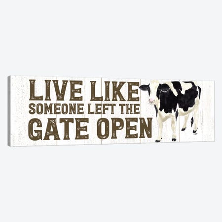 Farm Life Panel Live Like Gate Canvas Print #TRE225} by Tara Reed Canvas Print