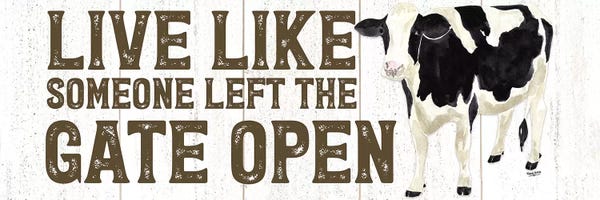 Modern Farmhouse Décor: Farm Life Panel Live Like Gate by Tara Reed