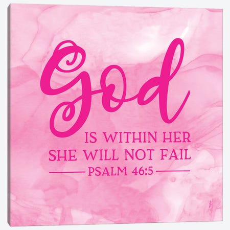 Girl Inspired- God Within Canvas Print #TRE228} by Tara Reed Canvas Art