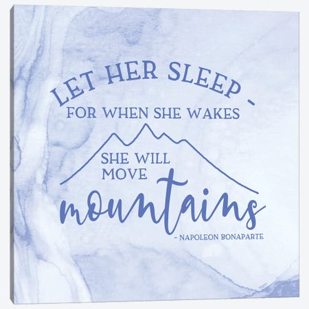 Girl Inspired- Move Mountains Canvas Print #TRE229} by Tara Reed Canvas Artwork