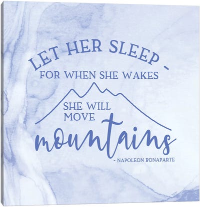 Girl Inspired- Move Mountains Canvas Art Print - Perano Art