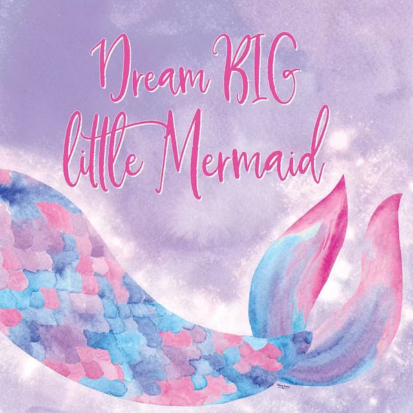 Mermaids: Mermaid Life I Pink/Purple by Tara Reed