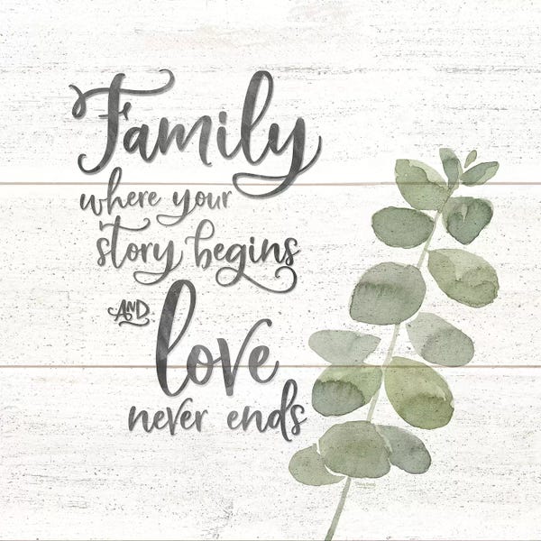 Eucalyptus: Natural Inspiration Family square by Tara Reed
