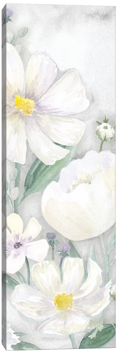 Peaceful Repose Gray Panel I Canvas Art Print - Tara Reed