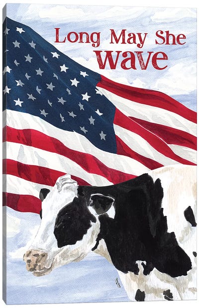 Flag II Canvas Art Print - American Flag Art