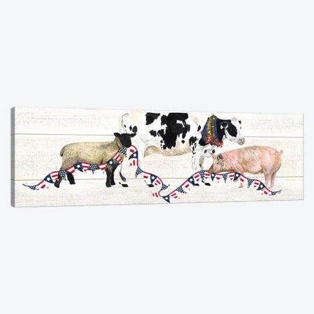 Farm Animal Trio Panel I Canvas Print #TRE253} by Tara Reed Canvas Print