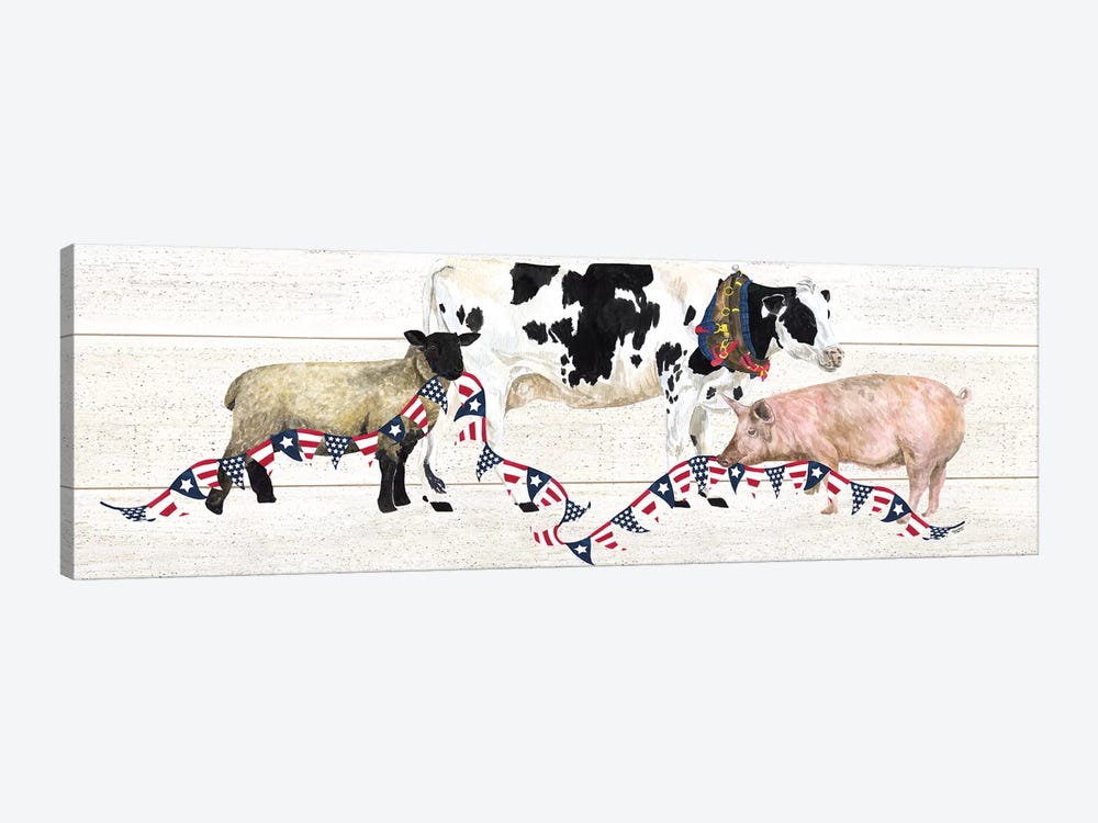 Farm Animal Trio Panel I by Tara Reed 1-piece Art Print