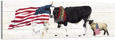 Farm Animal Trio Panel II Canvas Art Print - American Décor