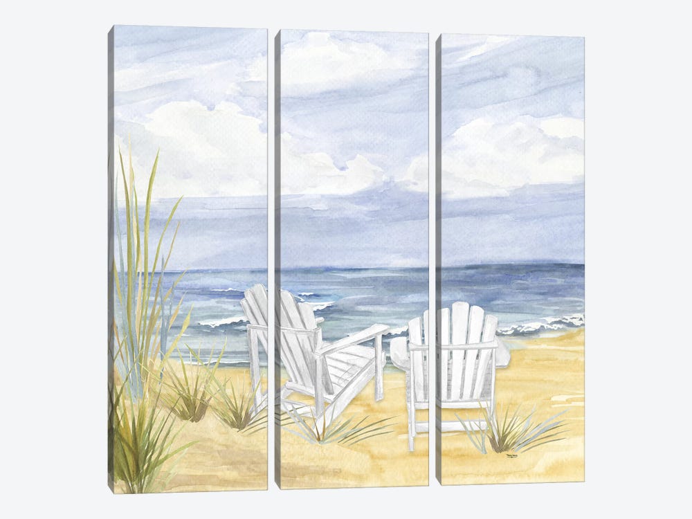 By The Sea by Tara Reed 3-piece Canvas Print