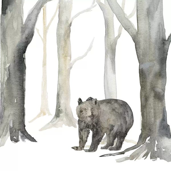 Rustic Winter: Winter Forest Bear by Tara Reed