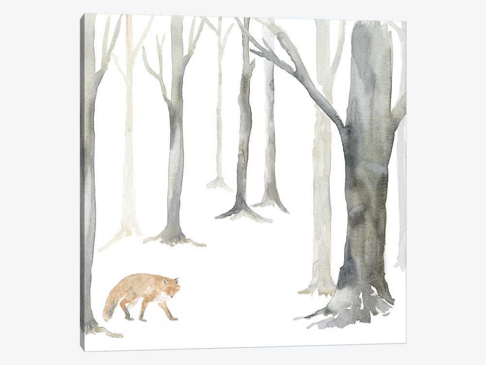 Winter Forest Fox by Tara Reed 1-piece Art Print