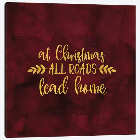 All that Glitters for Christmas I-All Roads Canvas Print #TRE273} by Tara Reed Canvas Print
