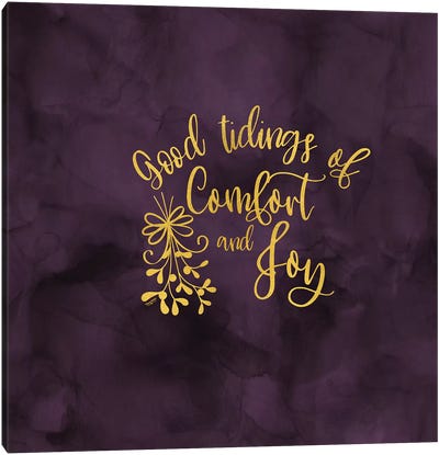 All that Glitters for Christmas II-Comfort and Joy Canvas Art Print - Home for the Holidays