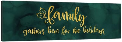 All that Glitters panel I-Family Gathers Canvas Art Print - Home for the Holidays