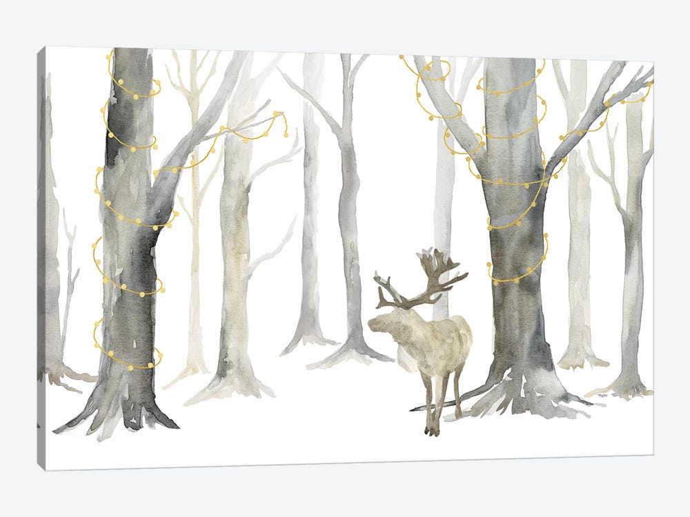 Christmas Forest landscape by Tara Reed 1-piece Art Print
