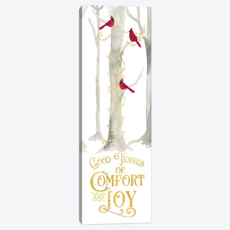 Christmas Forest panel III-Comfort and Joy Canvas Print #TRE287} by Tara Reed Art Print