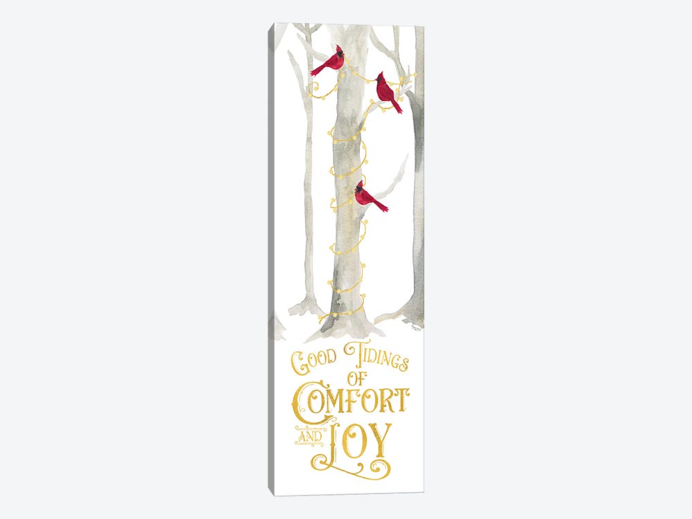 Christmas Forest panel III-Comfort and Joy by Tara Reed 1-piece Canvas Wall Art