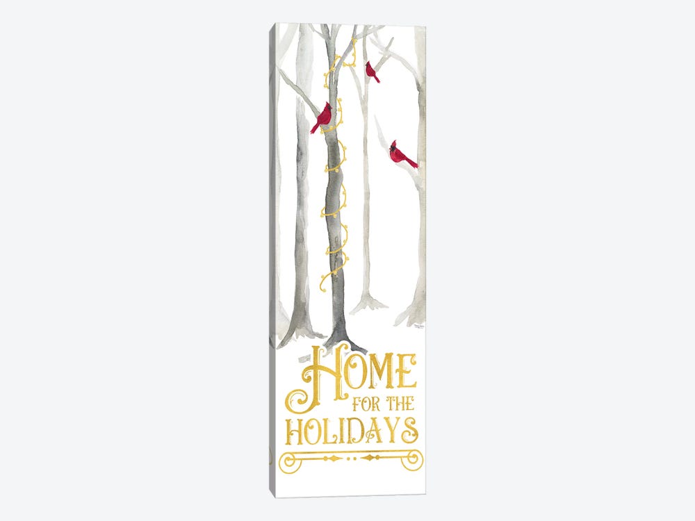 Christmas Forest panel IV-Home for the Holidays by Tara Reed 1-piece Canvas Artwork