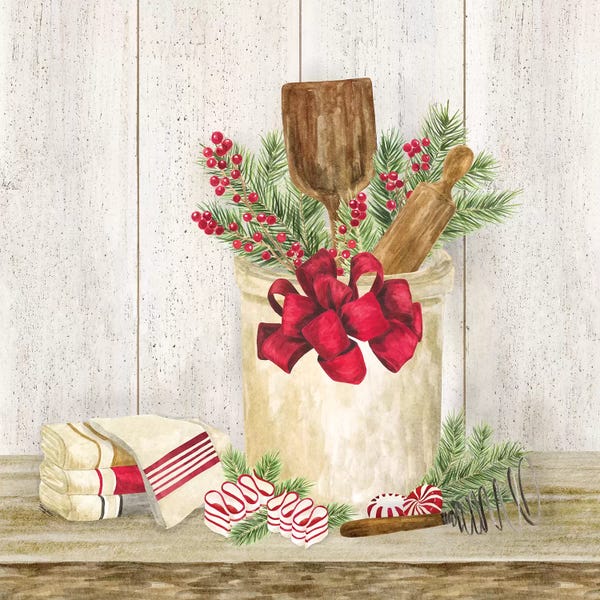 Roaring Brook Art: Christmas Kitchen I by Tara Reed