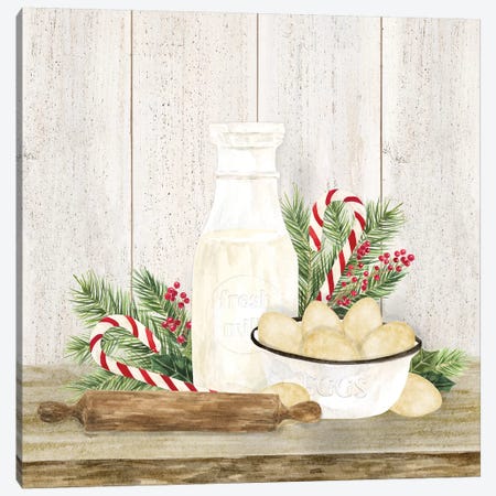 Christmas Kitchen II Canvas Print #TRE294} by Tara Reed Canvas Wall Art