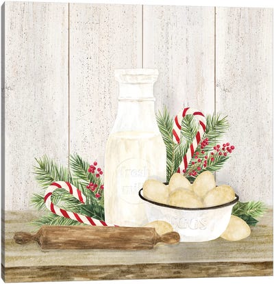 Christmas Kitchen II Canvas Art Print - Holiday Eats & Treats