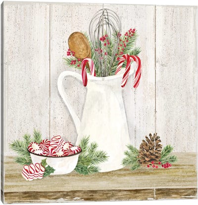Christmas Kitchen III Canvas Art Print - Sweets & Dessert Art