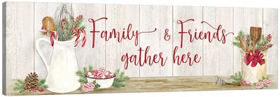 Christmas Kitchen panel III-Family and Friends Canvas Art Print - Home for the Holidays