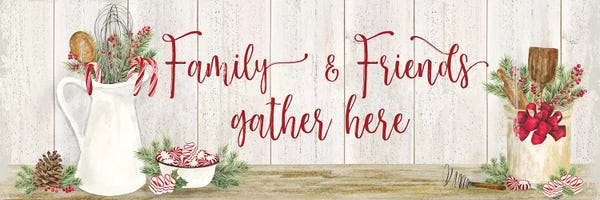 Home For The Holidays: Christmas Kitchen panel III-Family and Friends by Tara Reed