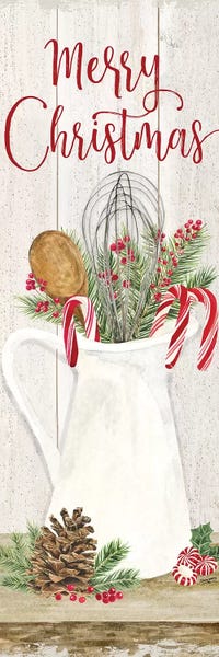Tara Reed: Christmas Kitchen panel II-Merry Christmas by Tara Reed