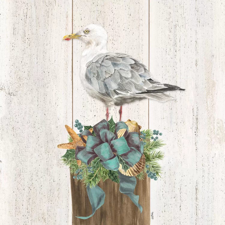 Christmas on the Coast Aqua IV by Tara Reed wall art