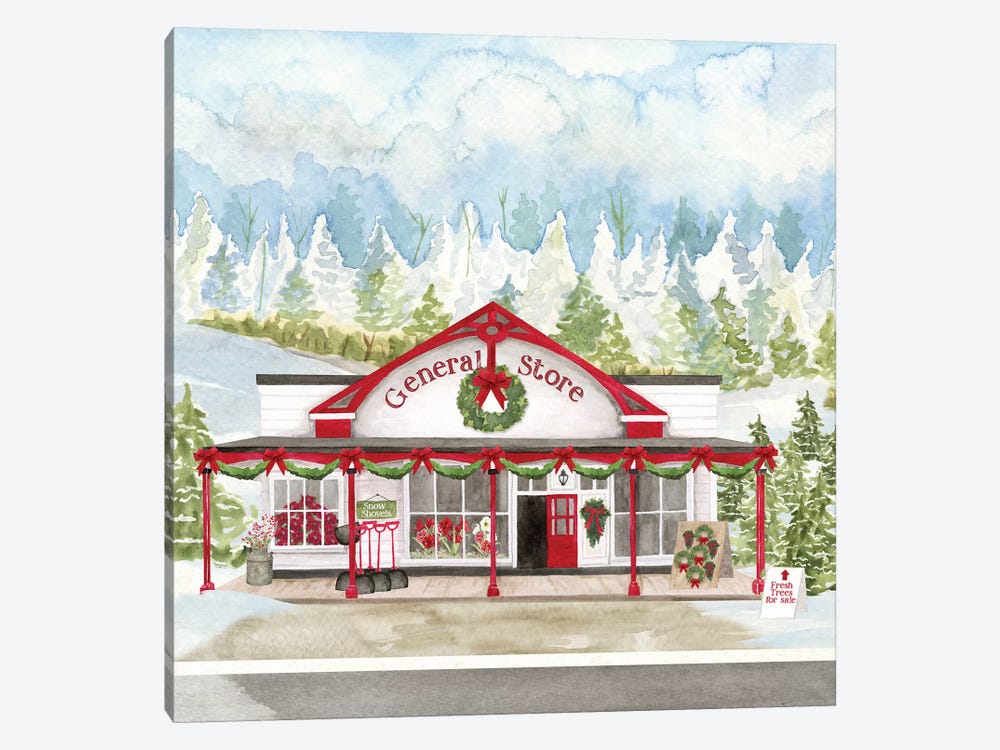 Christmas Village II by Tara Reed 1-piece Canvas Art Print