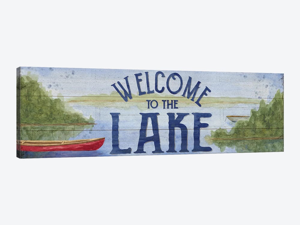 Lake Living Panel I (Welcome Lake) 1-piece Canvas Art Print