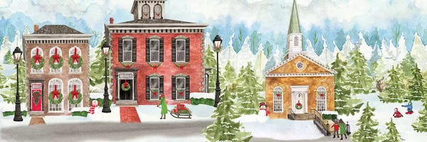 Tara Reed: Christmas Village panel I by Tara Reed