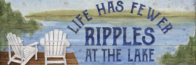 Lake Living Panel II (Ripples) by Tara Reed wall art