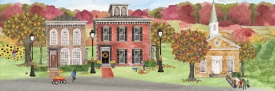 Harvest Village panel I by Tara Reed canvas print