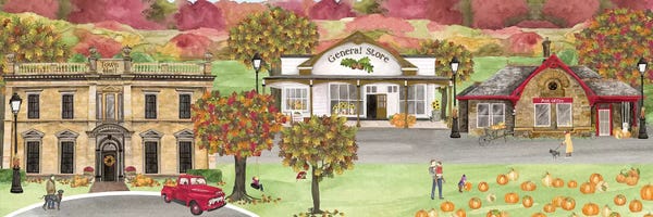 Tara Reed: Harvest Village panel II by Tara Reed