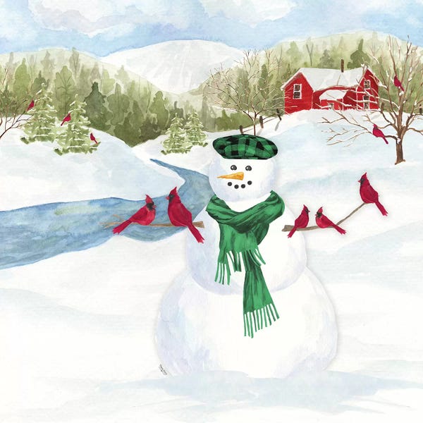 Cardinals: Snowman Christmas II by Tara Reed