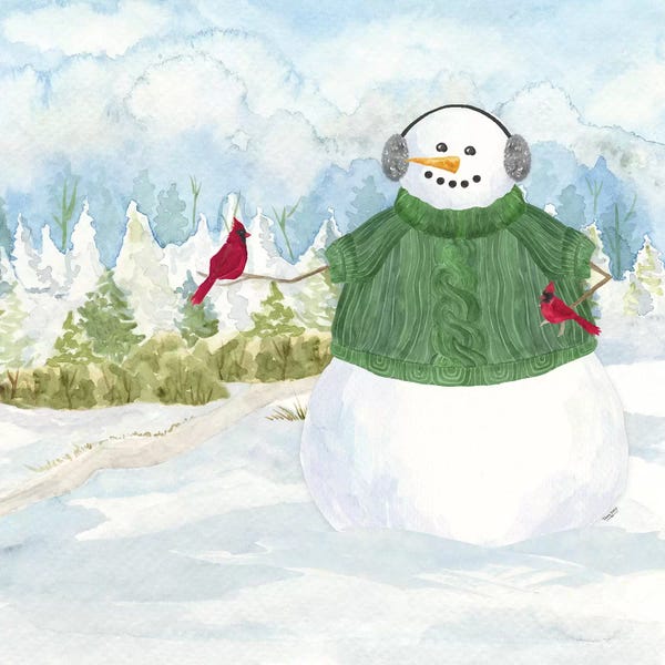 Cardinals: Snowman Christmas V by Tara Reed