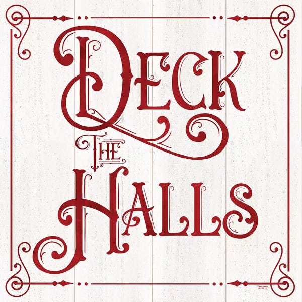 Tara Reed: Vintage Christmas Signs II-Deck the Halls by Tara Reed