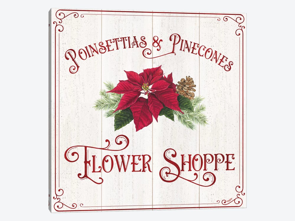 Vintage Christmas Signs III-Flower Shoppe by Tara Reed 1-piece Art Print