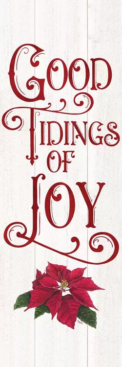 Vintage Christmas Signs panel IV-Tidings of Joy by Tara Reed wall art