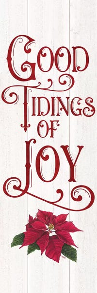 Tara Reed: Vintage Christmas Signs panel IV-Tidings of Joy by Tara Reed