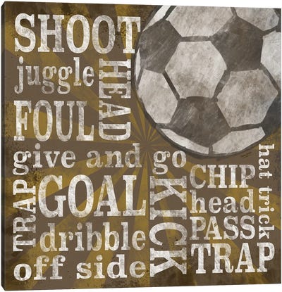 All Star Sports I Canvas Art Print - Soccer Art